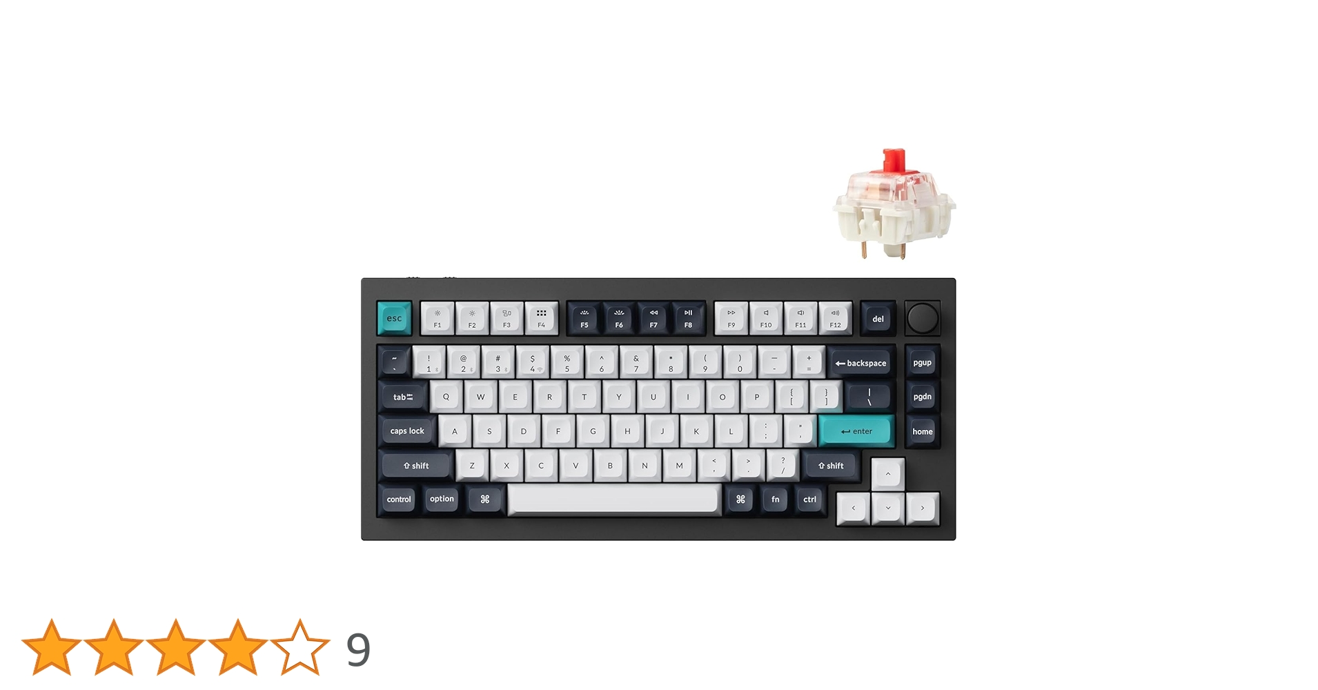 Keychron Q1 MAX（US/赤軸） Keychron Q1 Max QMK/VIA ワイヤレス カスタム メカニカル